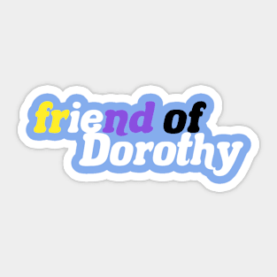 Wizard of Oz - Non-Binary Pride Sticker